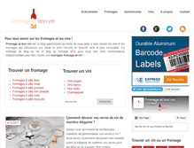 Tablet Screenshot of fromageetbonvin.com